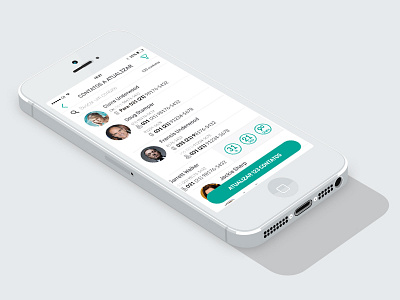 Updating Contacts agenda app carrier contacts flat ios iphone mobile telecom telecommunication ui