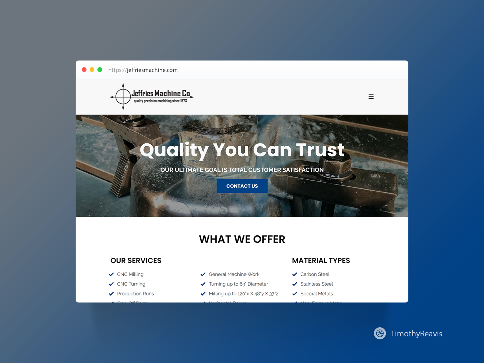 Jeffries Machine Co by Reavis Digital on Dribbble