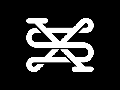 XS monogram initials lettering logomark logotype monogram s text typography x