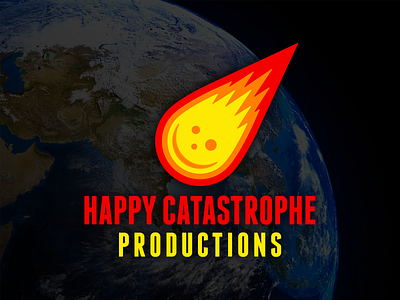 Happy Catastrophe fireball happy logo meteor smile smiley face
