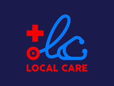 LOCAL CARE doctor health healthcare hospital lc logo stethoscope