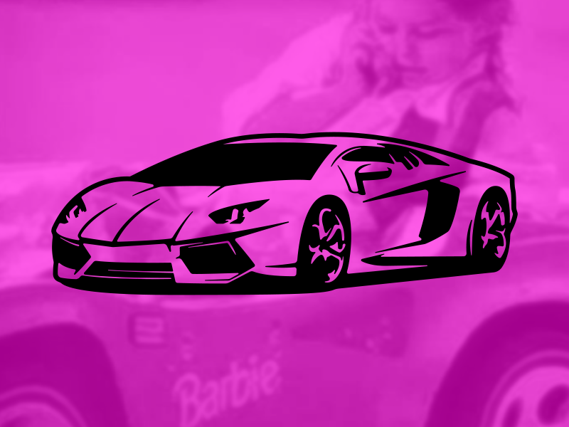 "In My Barbie Lambo..." by Kyle Page on Dribbble