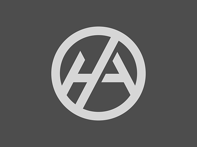 H.A. monogram a circle h logomark monogram