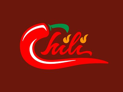 Chili chili chili cookoff chili pepper fire hot lettering script