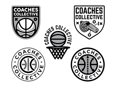 Coaches Collective badge basketball coach collective hoops playbook sports whistle
