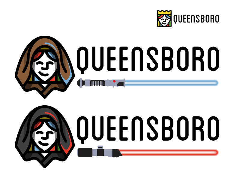 QB starwars queen header dark side light side light saber starwars