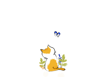 Smol cat design digital painting graphic design illustration
