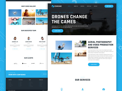 Drone Cameras Website 3d animation app branding design graphic design icon illustration logo ui