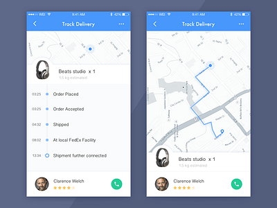 Track Delivery app blue check delivery delivery check design interface track delivery ui