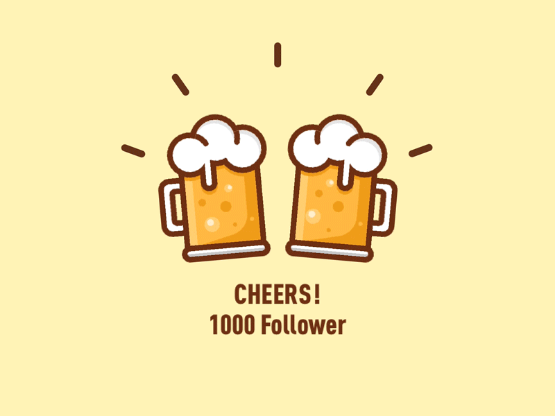 1000 Followers！