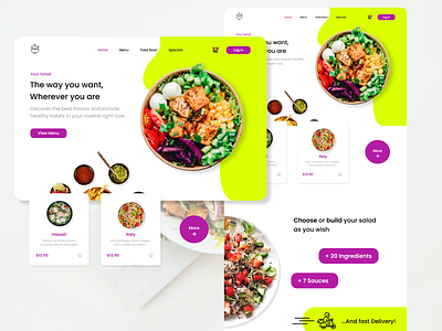 YourSalad Restaurant Web Design