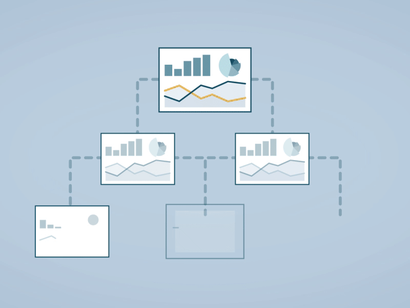 Reporting Process Animation animation charts connected dashboard data graphs motion process reporting