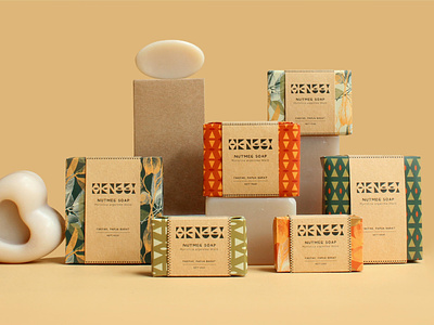 Henggi Nutmeg Soap branding graphic design identity illustration logo packaging print design