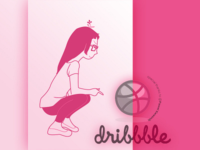 Dribbble Onboard debut dribbble first shot hello illustration