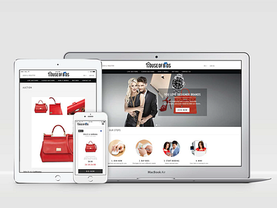 House Of Bids design e commerce ui ux web