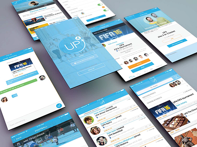 Up4 Social Network application mobile social network ui ux