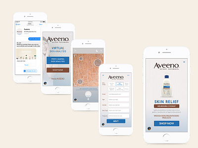 Aveeno Skin Scanner design ui ux