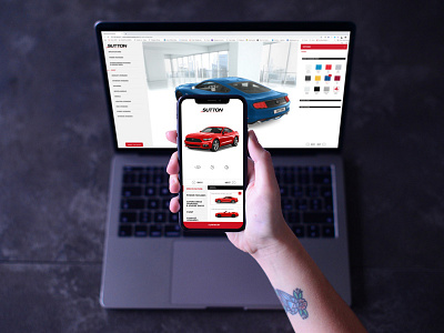 Sutton Mustang application dashboard design mobile ui ux