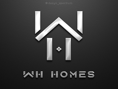 WH HOMES Monogram Logo | Real Estate Agency branding business logo design graphic design logo logo branding