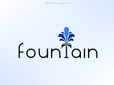 Fountain branding business logo design graphic design illustration logo logo branding vector