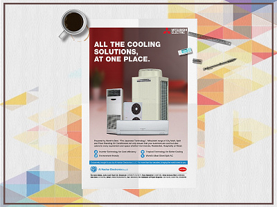 Mitsubishi Electrics ad ads agencies air brand branding campaigns conditioner design print