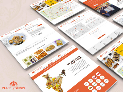 Place of Origin about page branding design detail page ecomerce food interface site ui ux web website