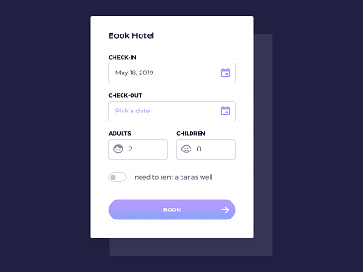 Check-in for Hotel Booking