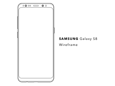 Samsung Galaxy S8 Wireframe samsunggalaxys8 uxdesign wireframe