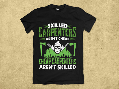 SKILLED CARPENTER T-SHIRT DESIGN branding carp carpenter design carpenter gift carpenter jobs carpenter lover carpenter t shirt carpentry design logo typography woodcutter gift