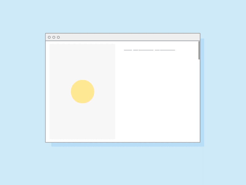 Browsing the web webpages web content animation motion graphics browser web