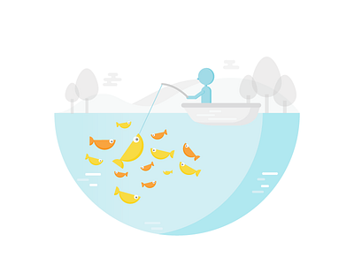 Fishing design fishing illustration