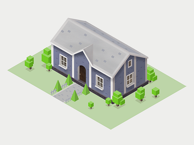 Isometric House house illustration isometric