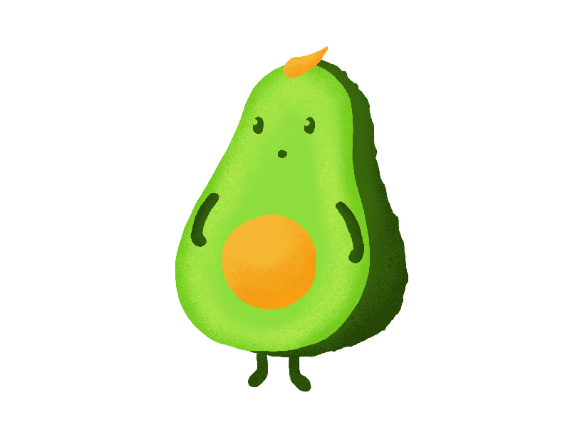 Avocado animation avocado design illustration ipad sticker