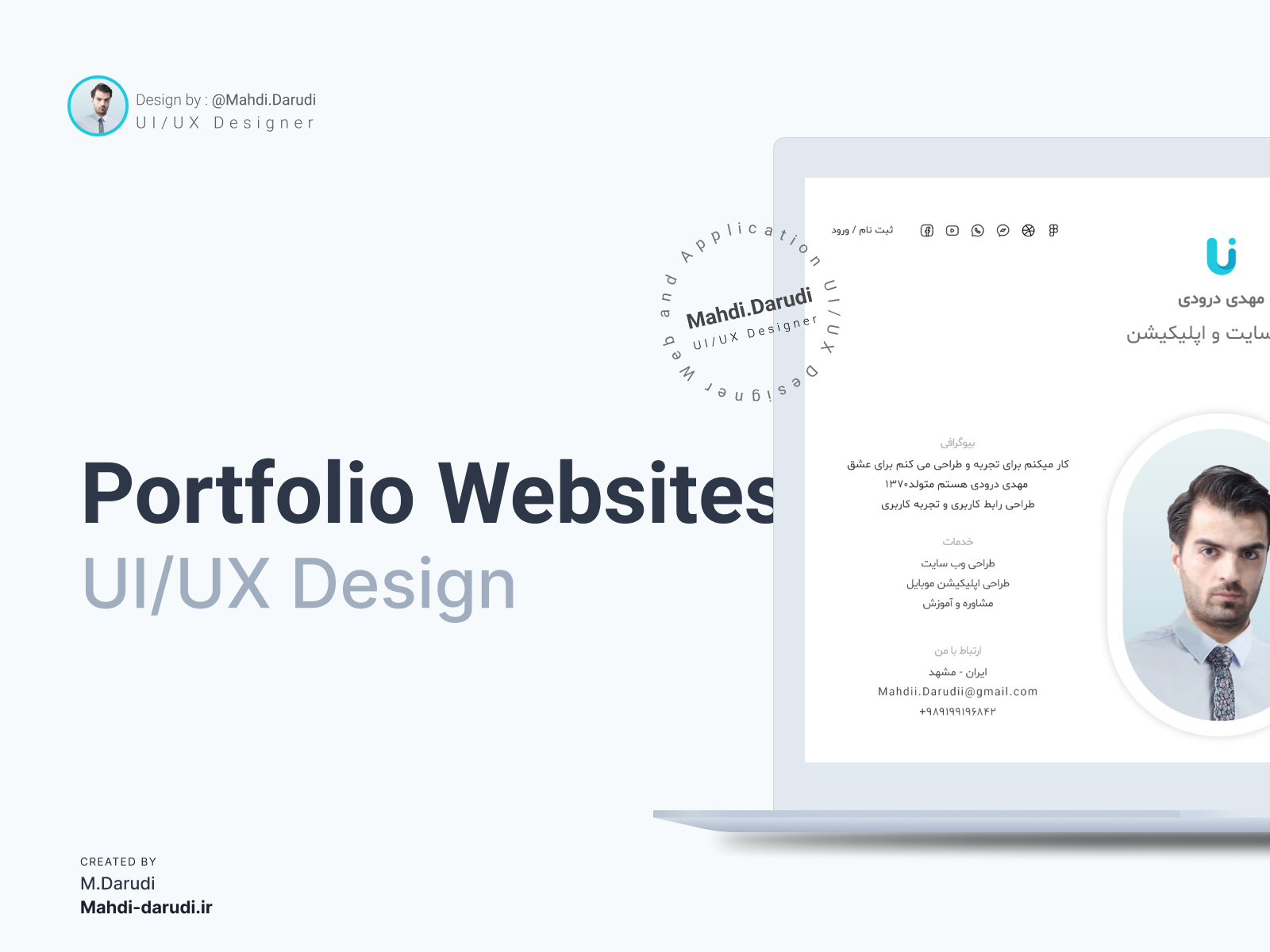 Portfolio Websites UI/UX Design by Mahdi-UIUX on Dribbble