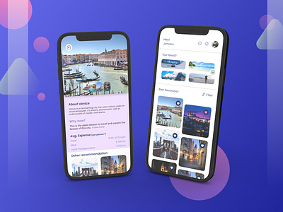 Travel Dashboard - Mobile View app design app ui design figma modern ui travel travel ui trending ui ui ui design uiux