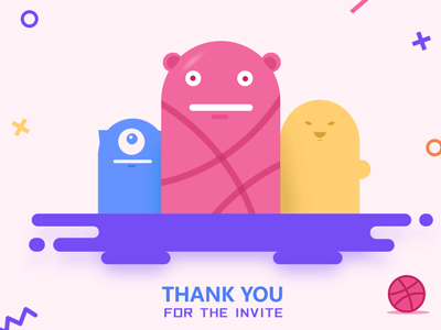 Thank you yolky for the invite! dribbble first invite thank you