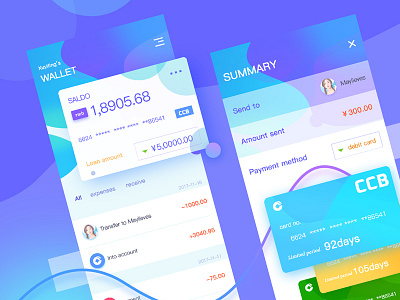 Wallet page design pay ui wallet