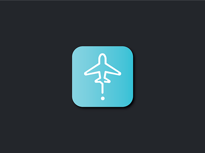Daily UI Challenge 003 App Logo aeroplane airline app icon plane ui ux