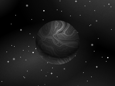 Space cosmos illustration noise shadow planet sketch space stars universe