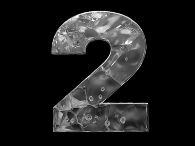 36 days of type - "2" 36 days of type 36days 36daysoftype 3d 3d art cinema4d letter lettering numeral two