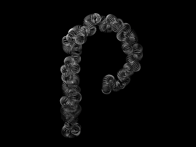 Letter “P” for 36 days of type challenge 36 days of type 36days 36daysoftype 3d 3d art art c4d42 cinema4d lettering typography