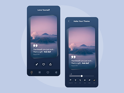 Quote App Ui Design quote quote app quote app ui sample ui design ui ui design ux