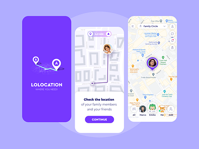 Location Finder App UI Designs app ui design flat ui design illustration location app location app ui desgin location finder sample app ui ui ui design ux