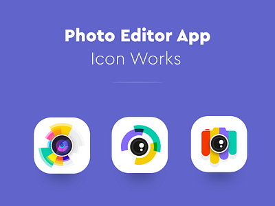 Photo Editor App Icon Design Works