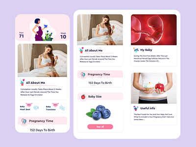 Pregnancy App Ui\Ux Design Works #4