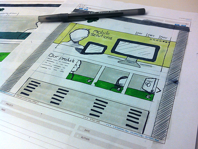 Wireframe sketch ad markers landing page marker sketch web wireframe