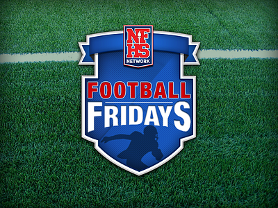 Football Fridays badge american football badge football high school ribbon shield sports