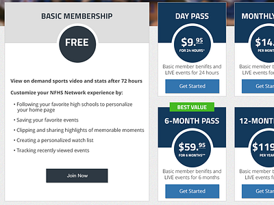 Pricing Page membership pricing pricing tiers