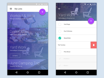 Todo List android material design to do todo list