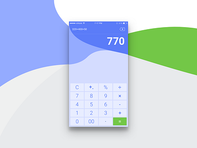 Calculator calculator design minimal modern numbers sketch ui